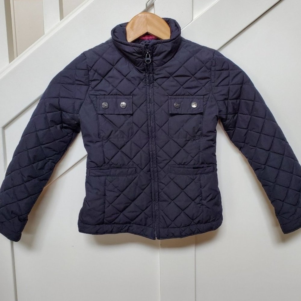 Quilted zip up light weight jacket